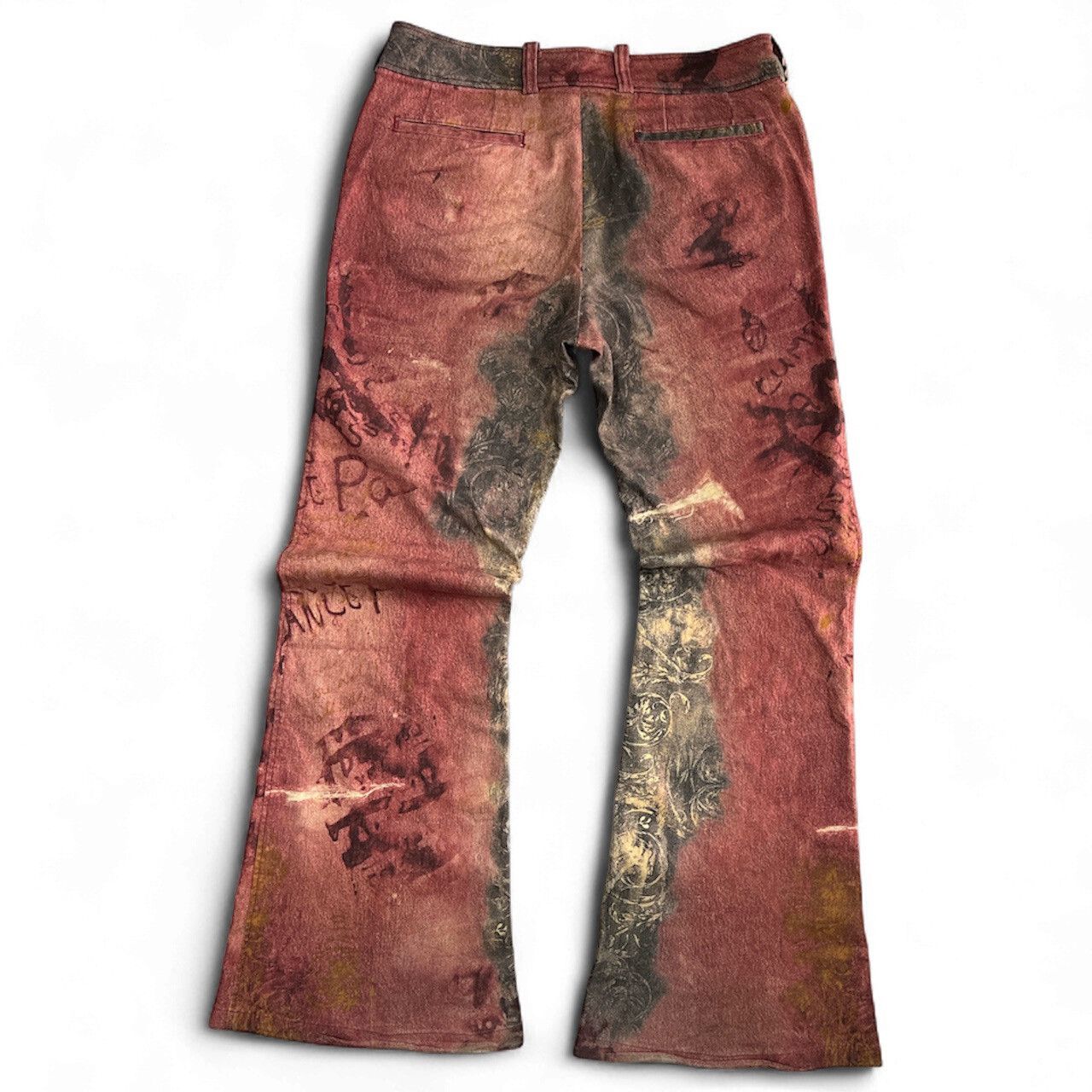 Tornado Mart 00's Archive Tornado Mart Flared Pants Y2K Super Rare Denim Size US 33 - 5 Thumbnail