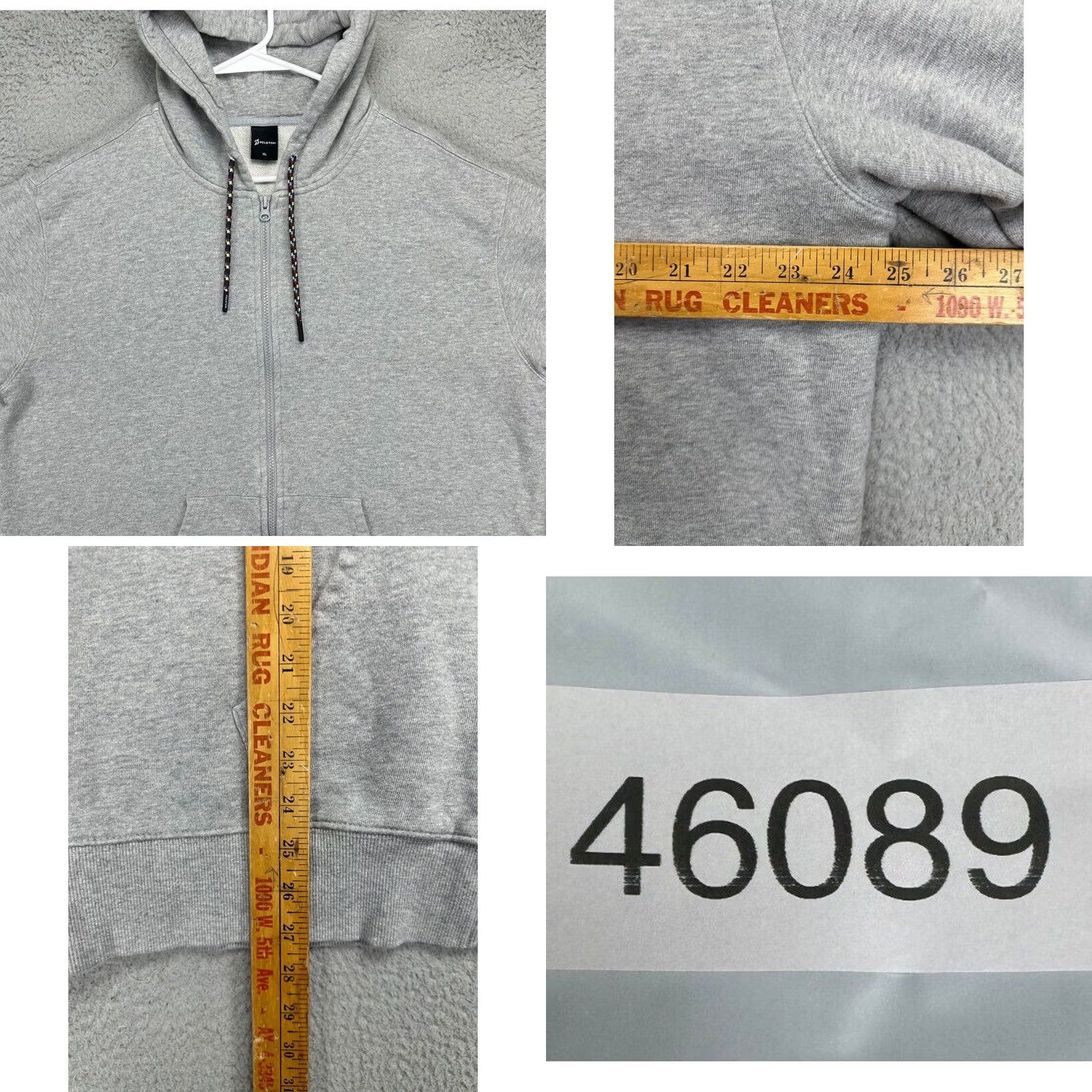 Vintage Peloton Full Zip Hoodie Sweatshirt Mens XL Grey Graphic Print Long Sleeve Hooded Pockets Zip Chest 49in 27in Outdoor Size US XL / EU 56 / 4 - 8 Thumbnail