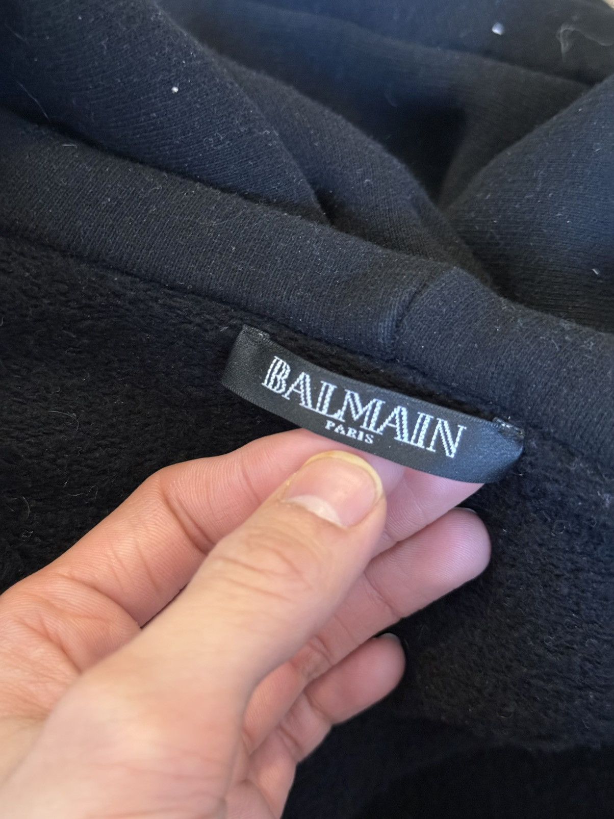 Balmain Balmain olivier rousting embroidered hoodie Size US L / EU 52-54 / 3 - 5 Thumbnail