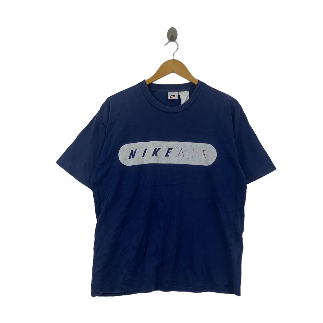 Nike Vintage 90’ NIKE AIR Center Box Logo Tee Shirt Size US M / EU 48-50 / 2 - 1 Thumbnail