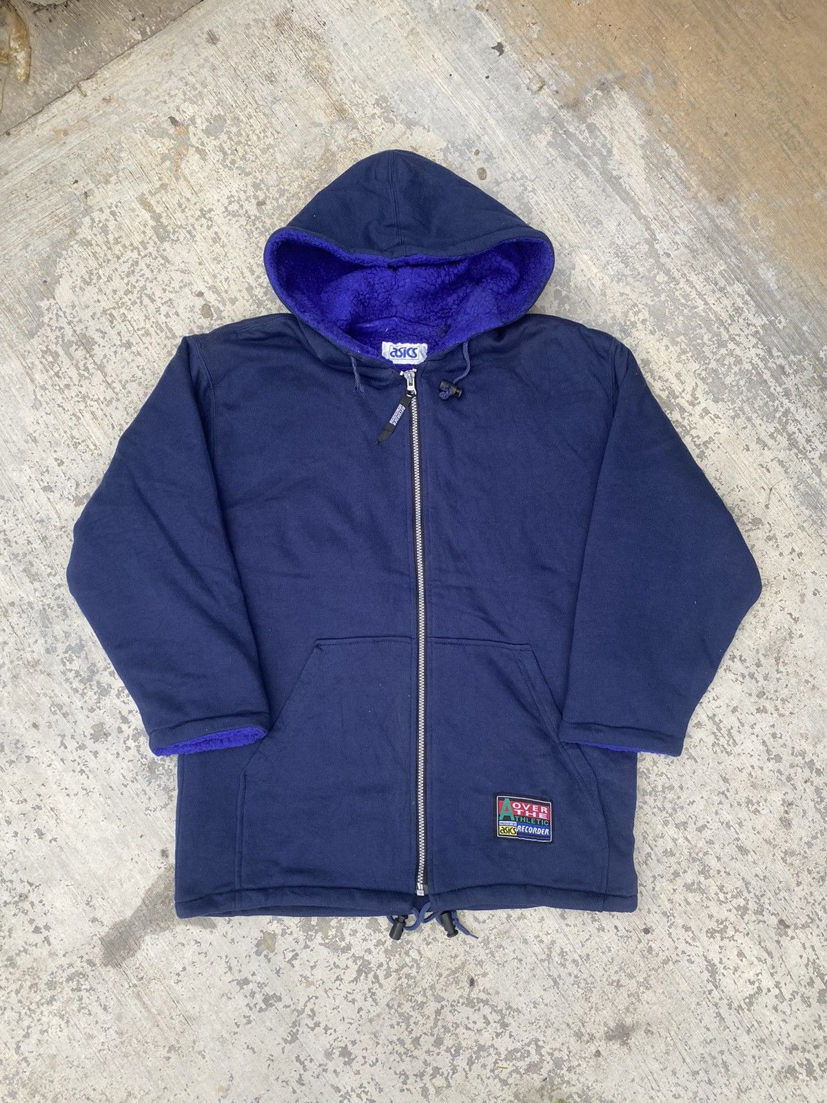 Asics Vintage Asics Recoder Woven Spellout Sherpa Jacket Size US M / EU 48-50 / 2 - 2 Thumbnail