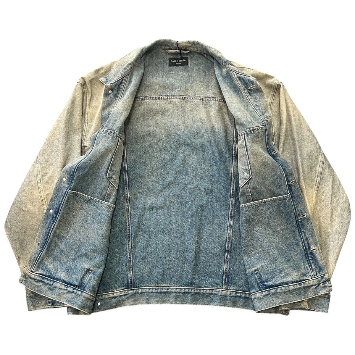 Balenciaga BALENCIAGA 24SS Inside-Out Oversized Organic Denim Jacket Size US L / EU 52-54 / 3 - 2 Thumbnail
