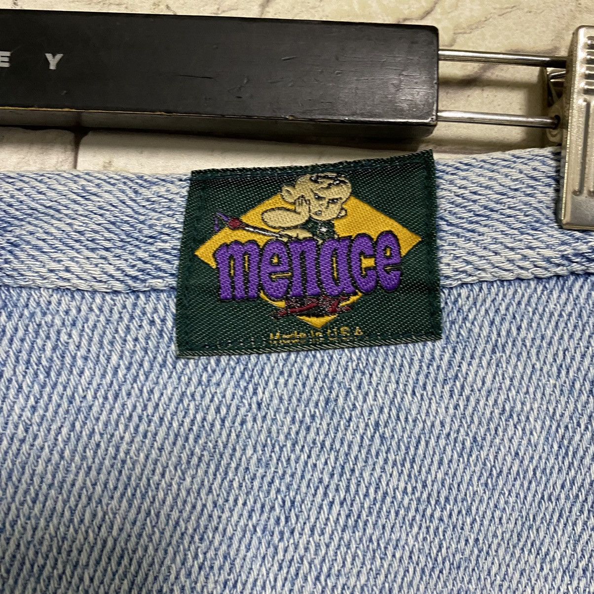 Menace Vintage 90s Menace Denim Baggy Pants Size US 38 / EU 54 - 23 Thumbnail