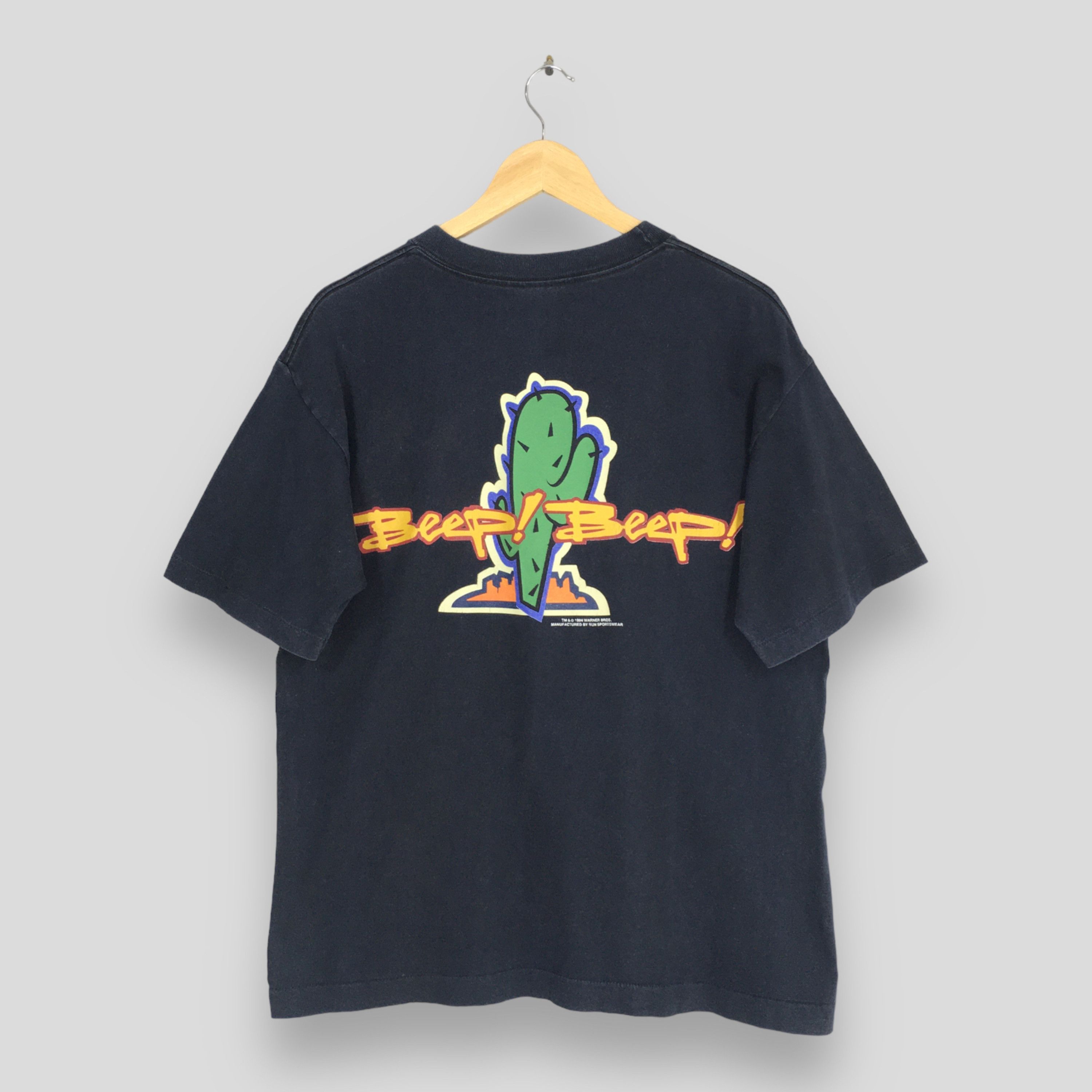 Cartoon Network Vintage Looney Tunes Road Runner Black T shirt Large Size US L / EU 52-54 / 3 - 1 Thumbnail