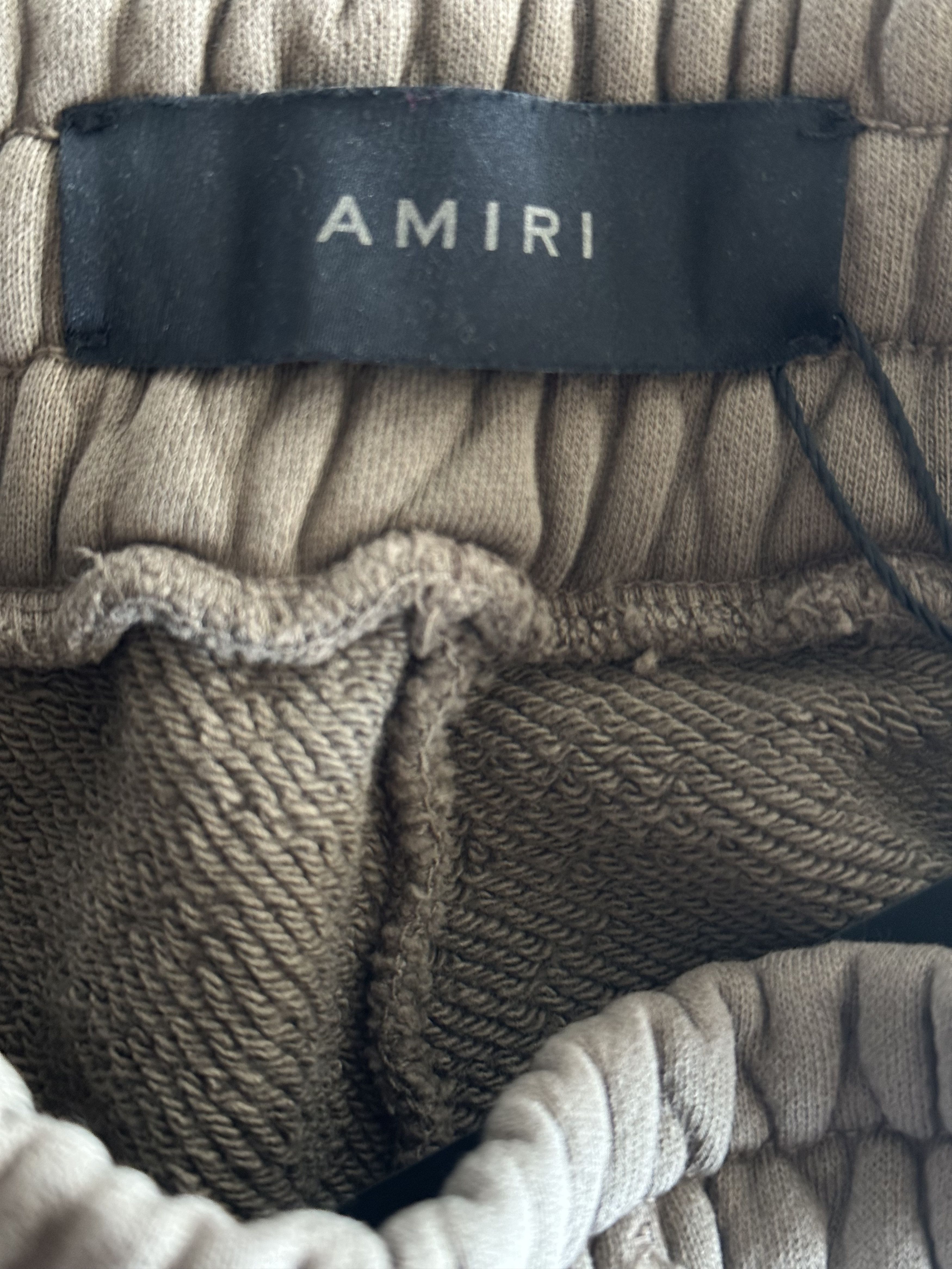 Amiri Amiri Brown & White MA Bar Logo Shorts Size US 40 / EU 56 - 3 Thumbnail