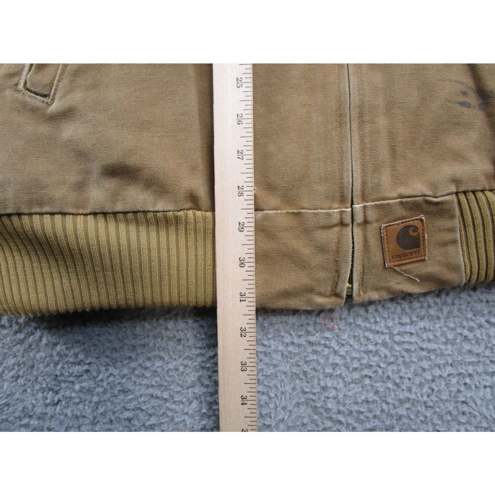 Carhartt VINTAGE Carhartt J14 CML Beige Quilt Lined Full Zip Jacket Bomber 2XL Men Size US XXL / EU 58 / 5 - 7 Thumbnail