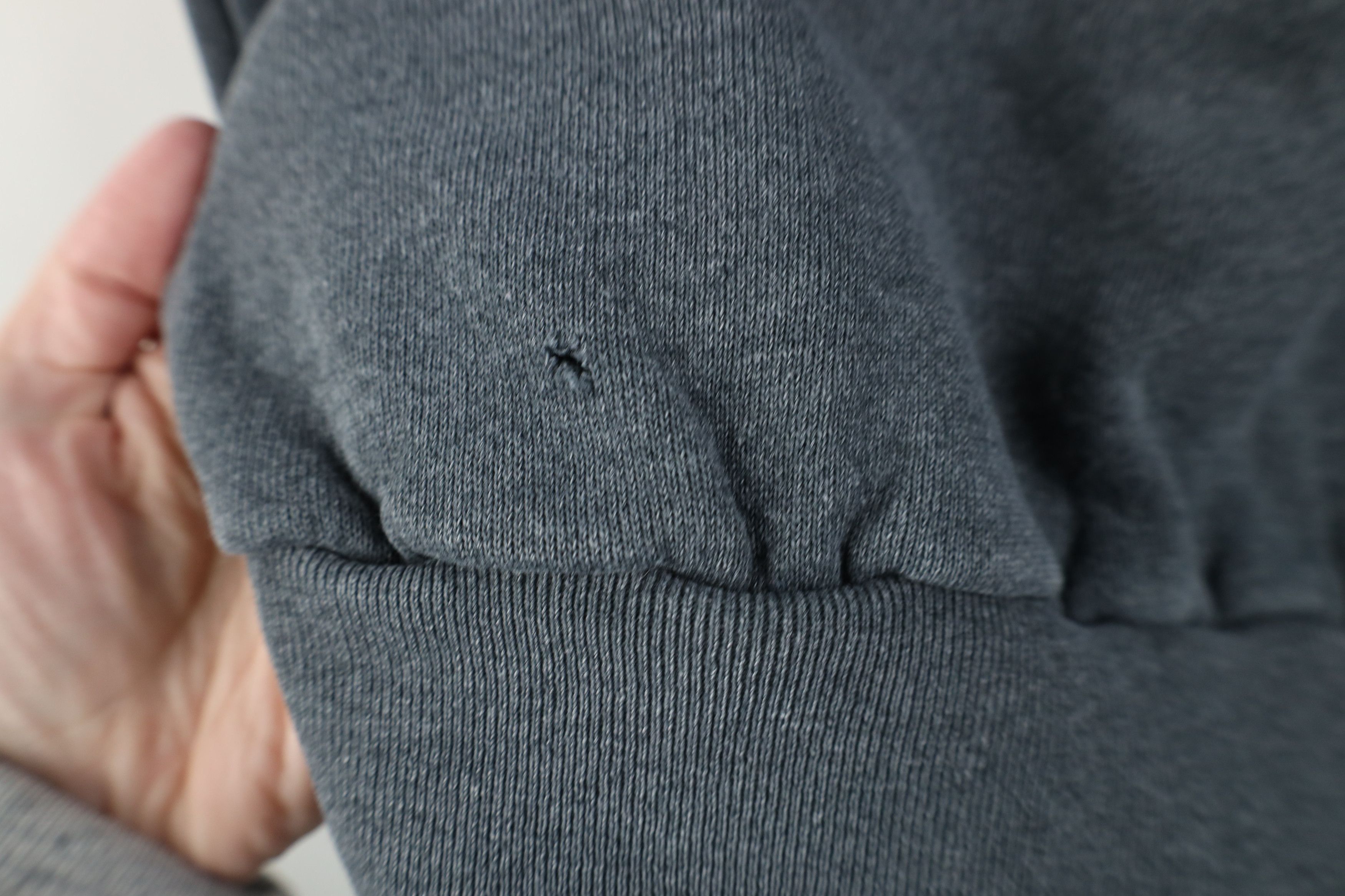 Vintage Vintage 90s Streetwear Blank Crewneck Sweatshirt Gray USA Size L / US 10 / IT 46 - 9 Thumbnail