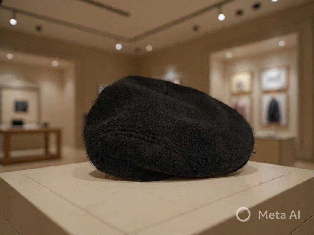 Levi's Levi's Black Knit Flat Cap Ivy Newsboy Hat L/XL Mens Size ONE SIZE - 1 Thumbnail