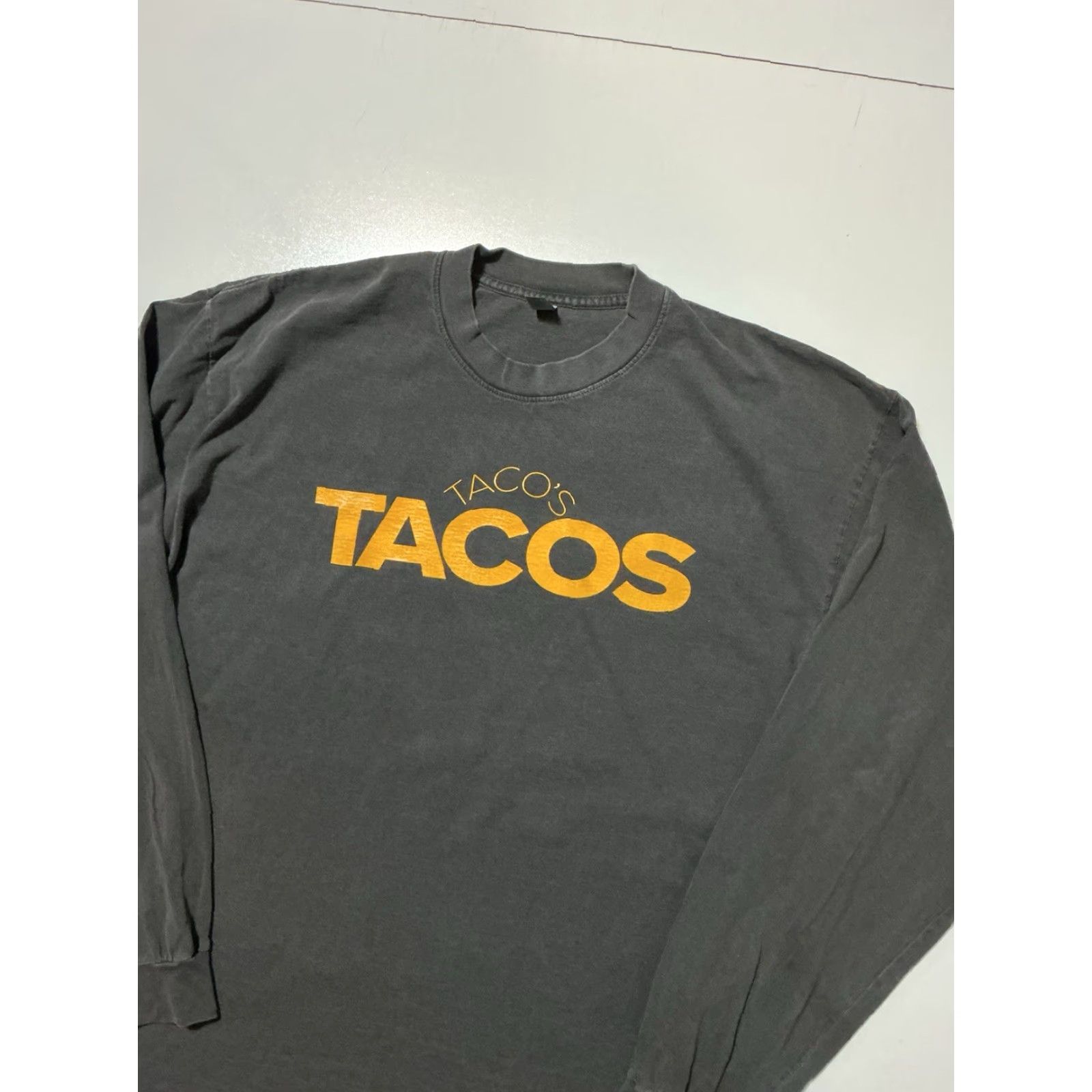 Los Angeles Apparel VINTAGE? (No) Camp Flog Gnaw Los Angeles Apparel Gray Dyed Tacos Cat Graphic L/S T-Shirt XL Mens Size US XL / EU 56 / 4 - 4 Thumbnail
