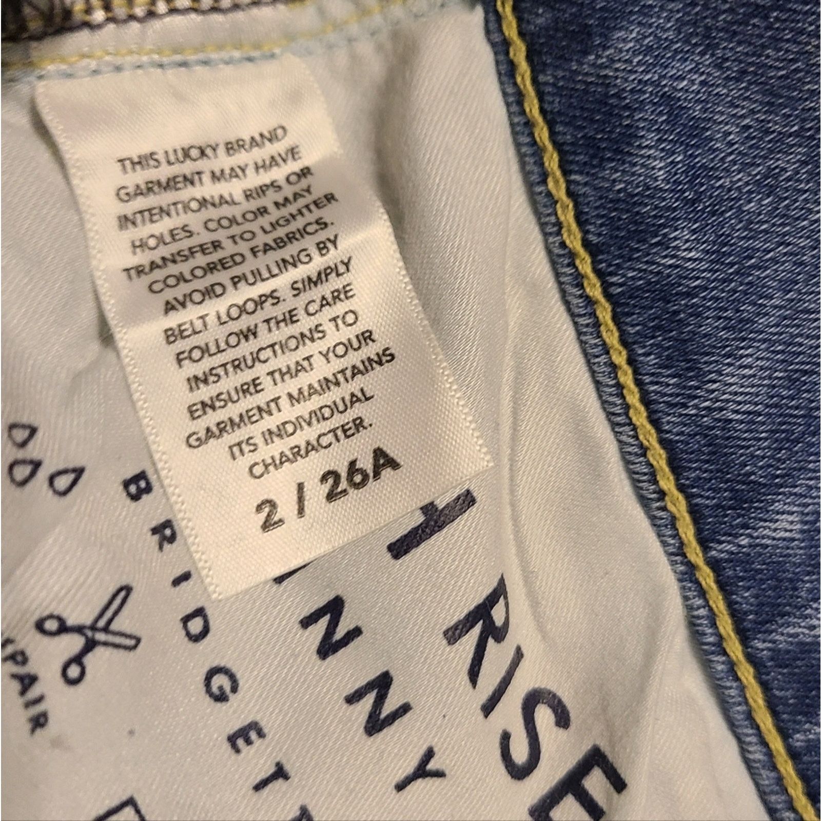 Lucky Brand Lucky Brand Women's Jeans High Rise Skinny Size 2/26A Size 26" / US 2 / IT 38 - 4 Thumbnail
