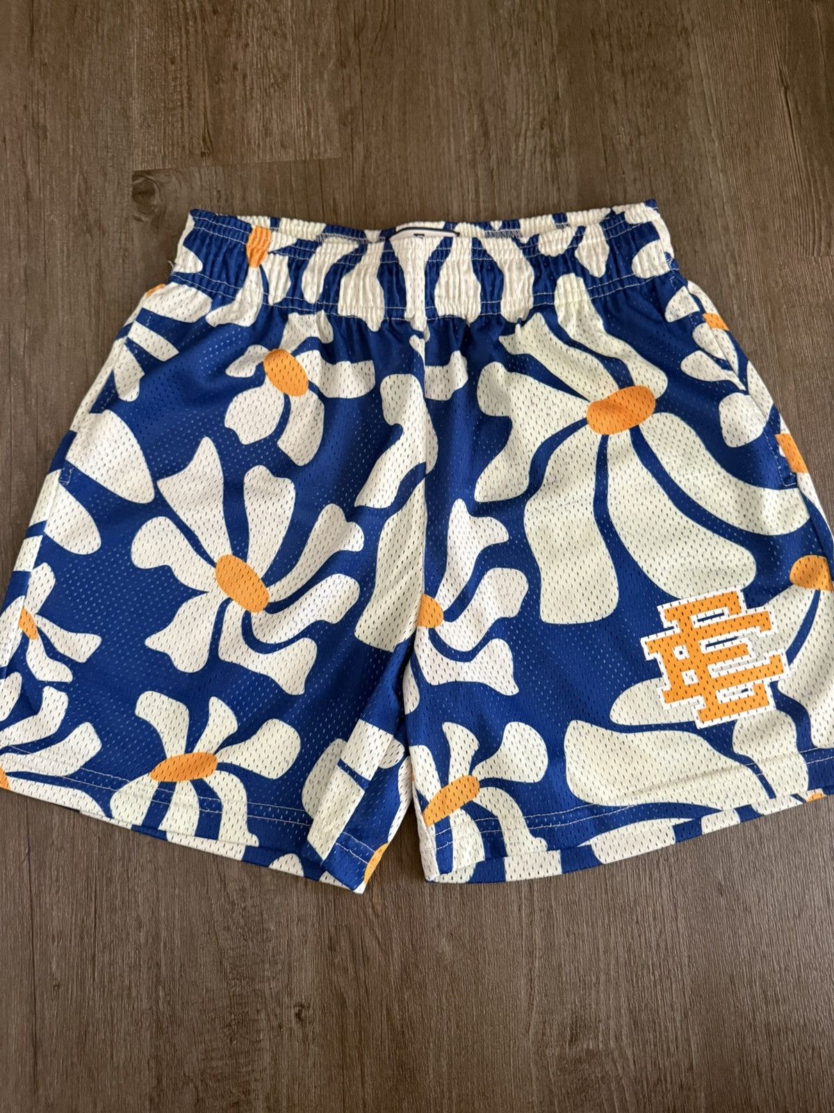 Eric Emanuel Shirts daisies mesh-blue yellow Size US 32 / EU 48 - 1 Thumbnail