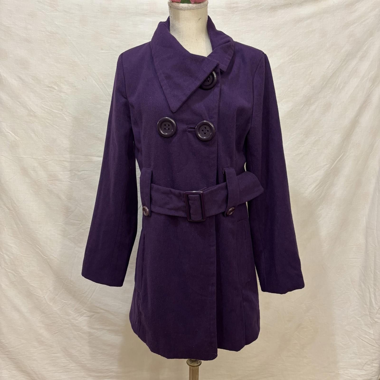 New York Yankees Vtg Y2K Royal purple mod style Yorki coat sz XL Size XL / US 12-14 / IT 48-50 - 2 Thumbnail