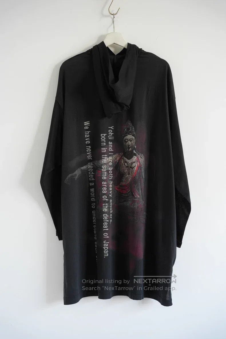 Yohji Yamamoto YOHJI YAMAMOTO Buddha Statue Printed Hoodie Size US L / EU 52-54 / 3 - 1 Thumbnail