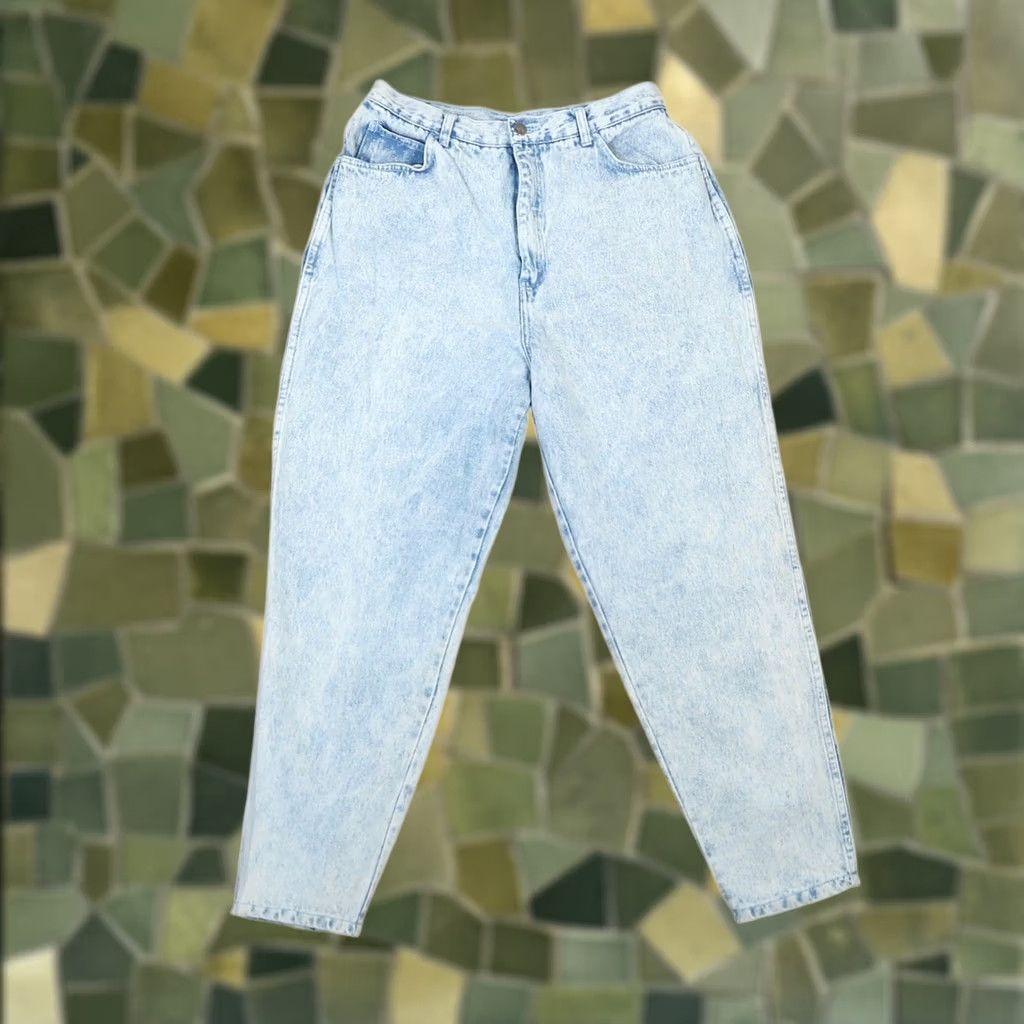 Vintage VINTAGE Stefano Light Stonewash Blue Denim High Rise Mom Jeans 30" 80s 90s Womens Jeans Size 32" / US 10 / IT 46 - 1 Thumbnail