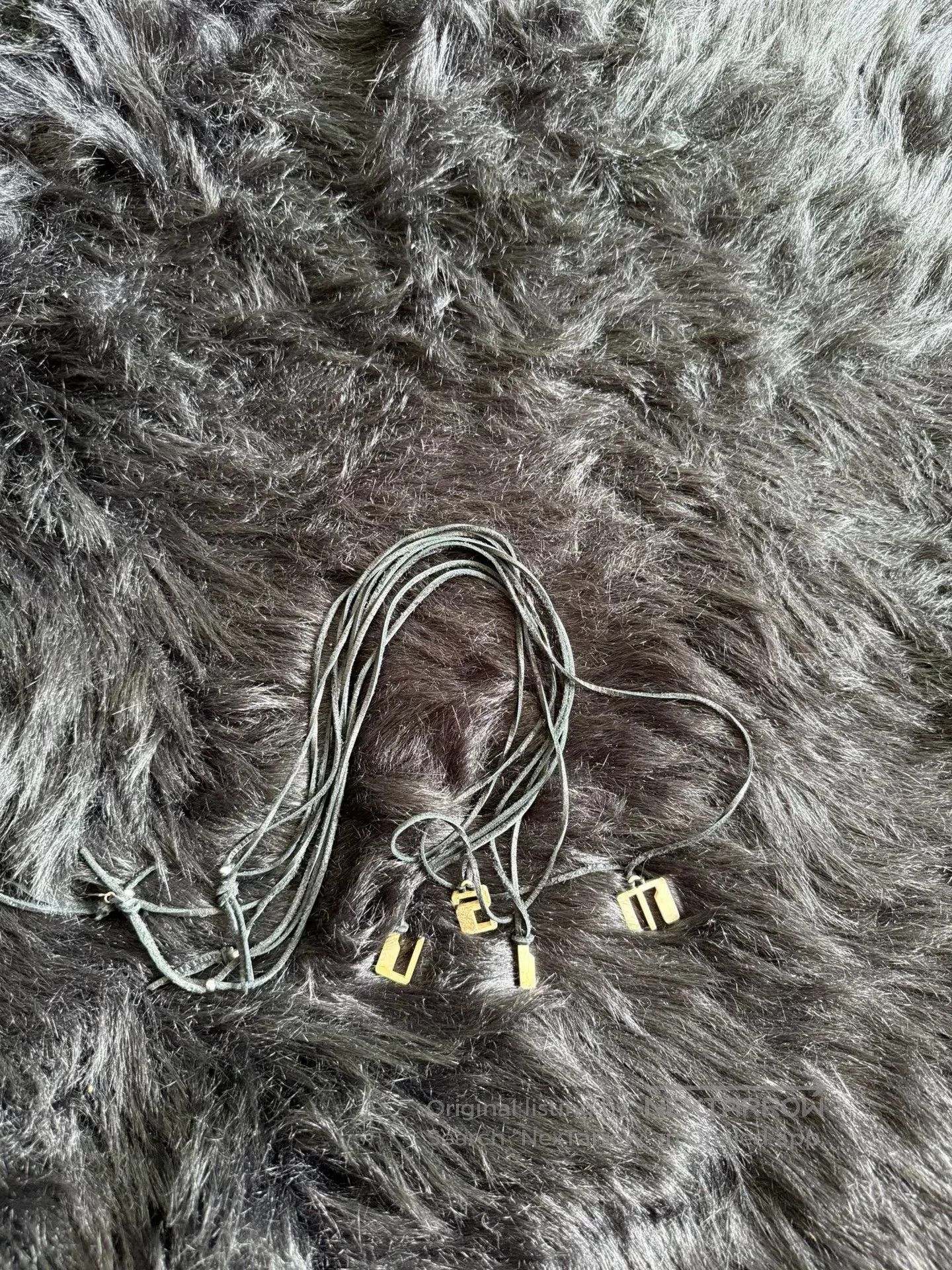 Undercover Undercover Letter Necklace with Leather String. Size ONE SIZE - 1 Thumbnail