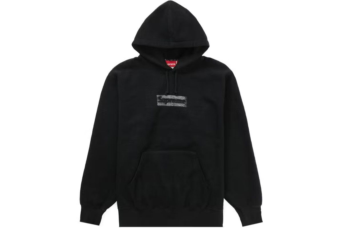 Image of Supreme Inside Out Box Logos Hooded Sweatshirt Hoodie in Black, Men's (Size XL)