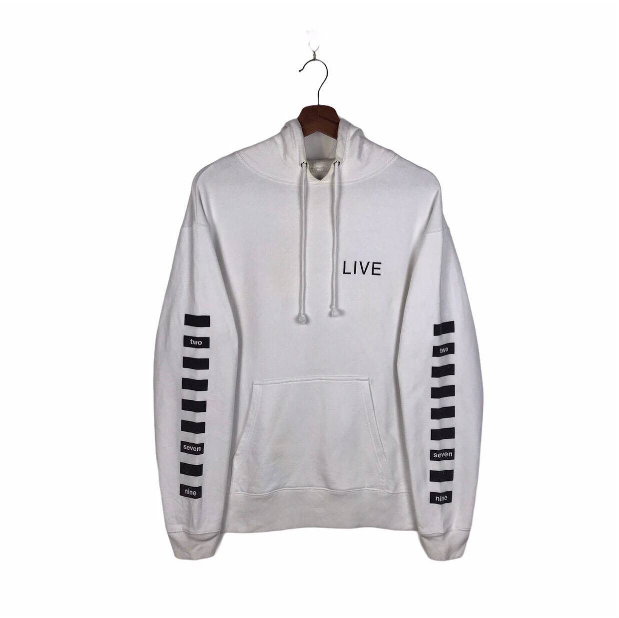 Number (N)ine Number (N)ine Studious ‘Live’ Hoodie - Rare Graphic Design Size US M / EU 48-50 / 2 - 2 Thumbnail