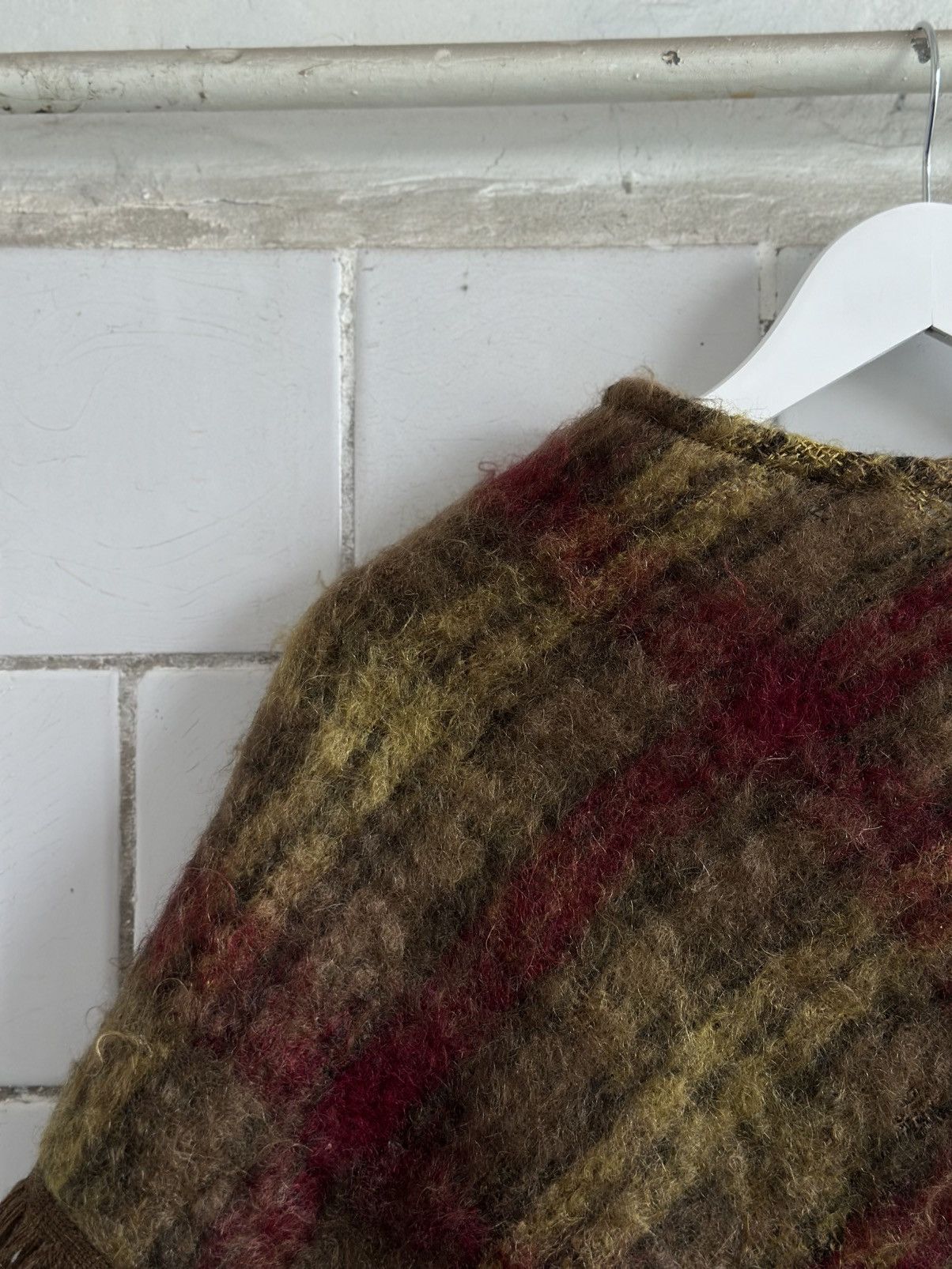 20471120 × Japanese Brand Vintage Glen Cree Mohair Wool Made in Scotland Cape Custom Size US L / EU 52-54 / 3 - 7 Thumbnail