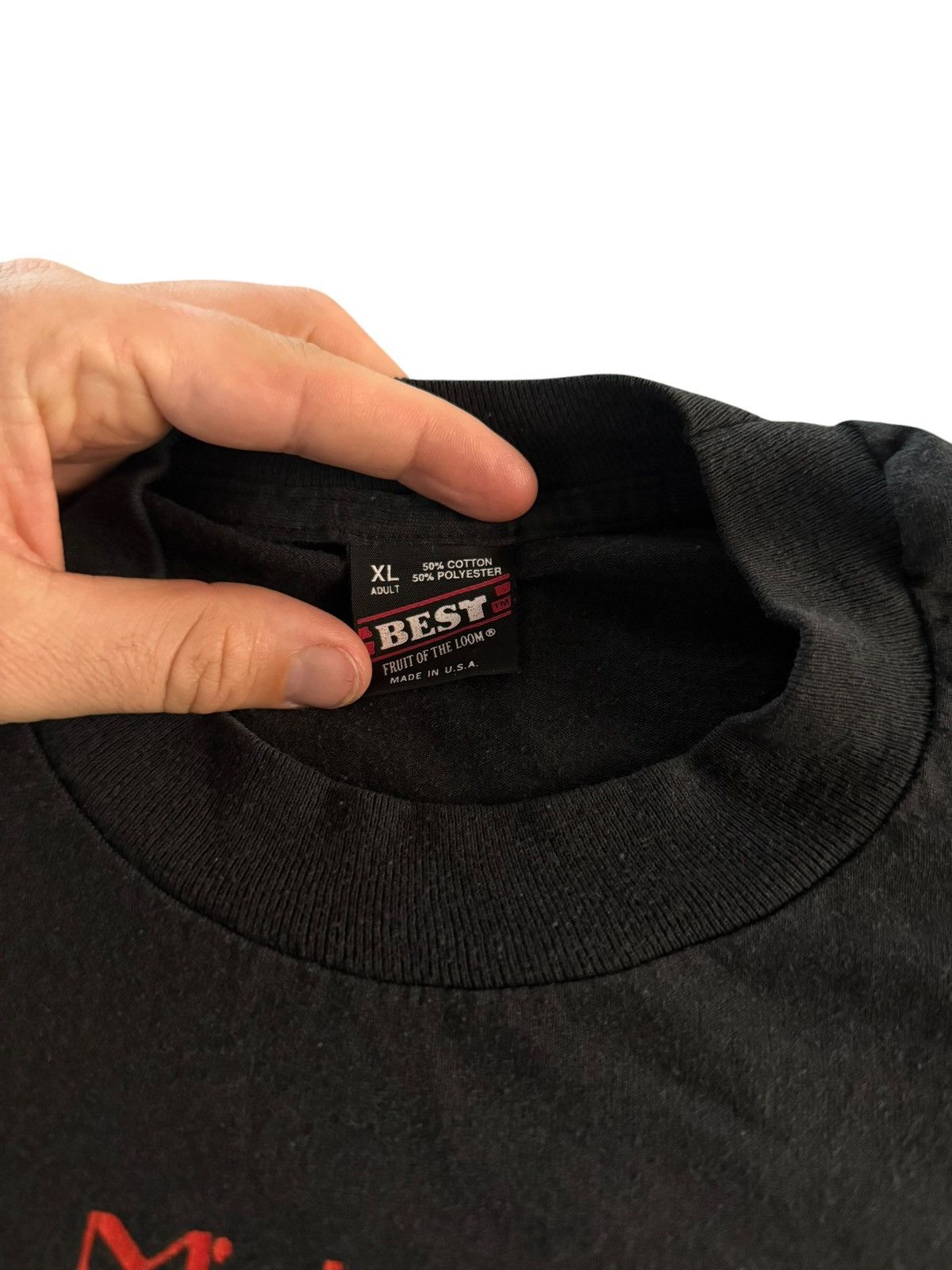 Fruit Of The Loom Vintage John Michael Montgomery Shirt Mens XLarge Black Size US XL / EU 56 / 4 - 3 Thumbnail