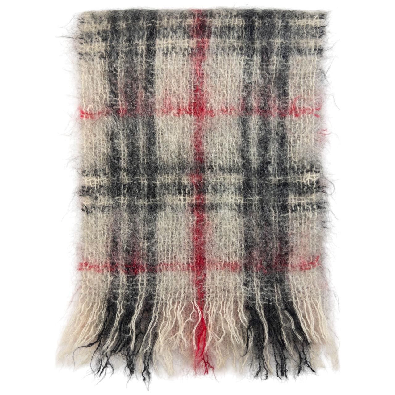 Burberry Vintage Burberry Nova Check Mohair Scarf Size ONE SIZE - 4 Thumbnail
