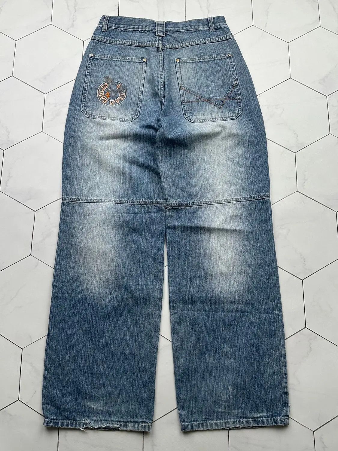 Japanese Brand Vintage Wide Baggy Jeans E2 Size US 28 / EU 44 - 6 Thumbnail