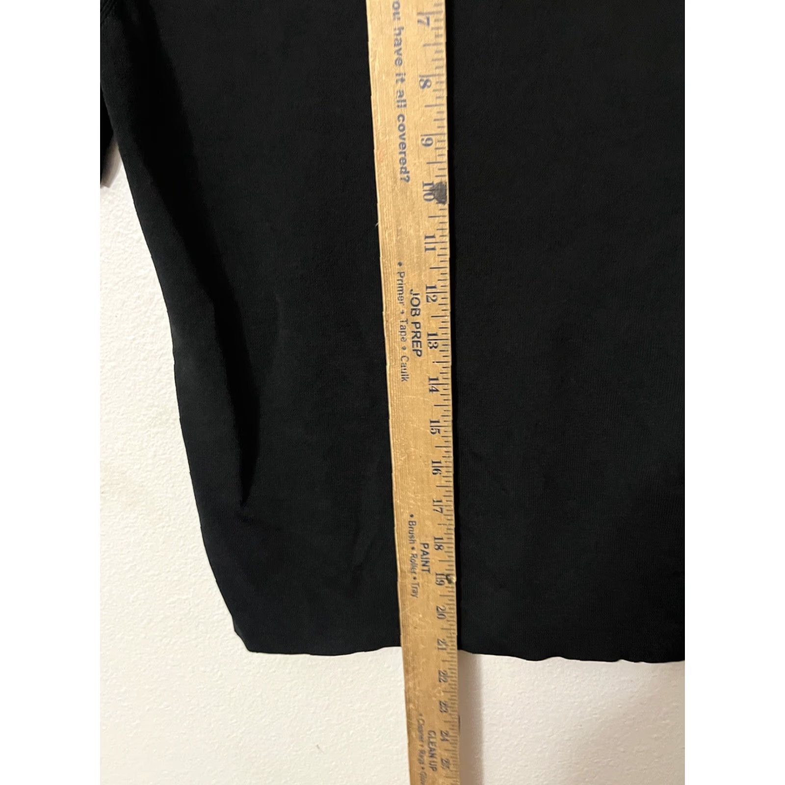 Ann Taylor Vintage Ann Taylor Loft Women's T-Shirt Medium Black Scoop Neck Short Sleeve Rayon Nylon Casual Size M / US 6-8 / IT 42-44 - 6 Thumbnail