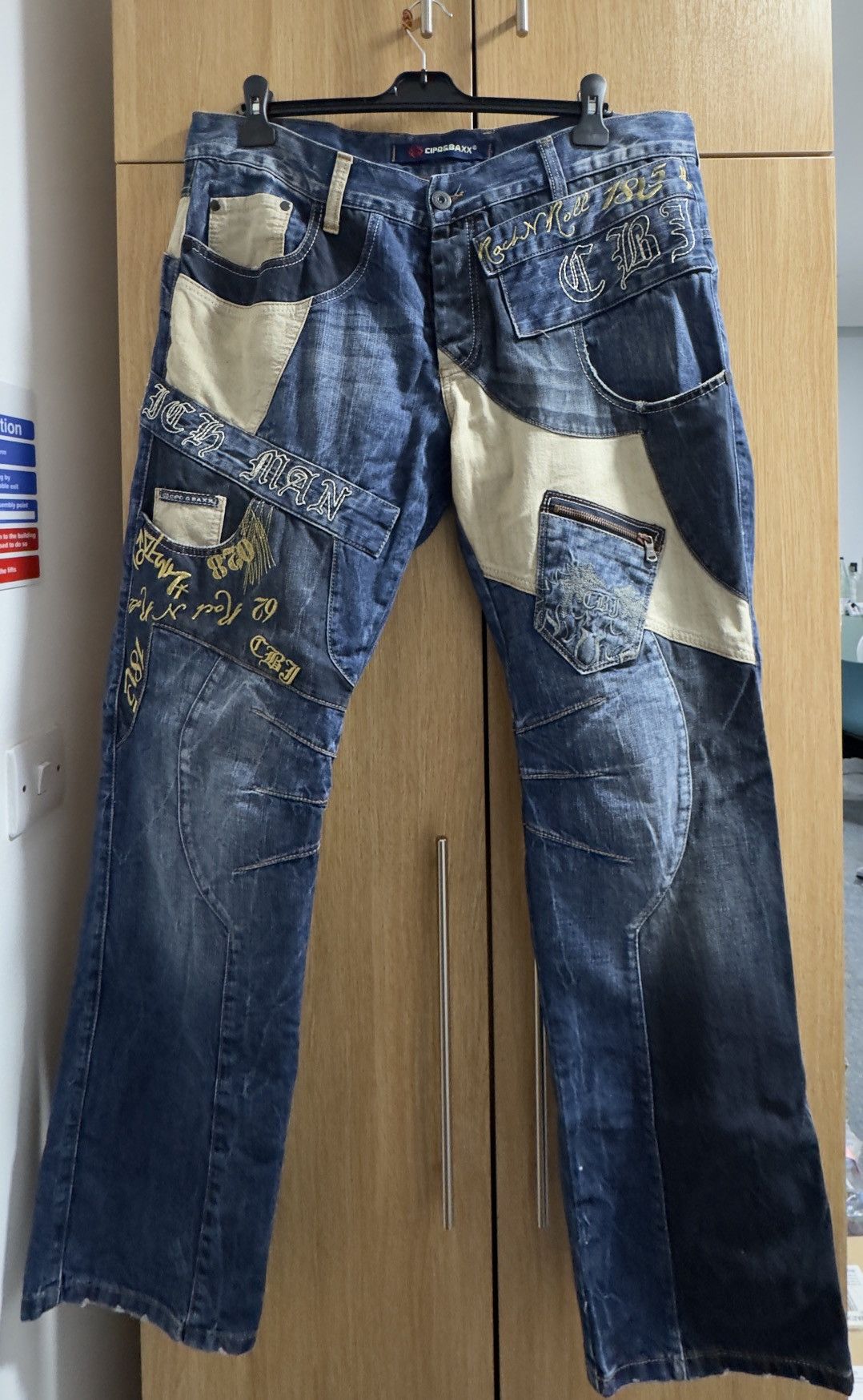 If Six Was Nine CIPO&BANXX Denim Patchwork Jeans Size US 42 / EU 58 - 1 Thumbnail
