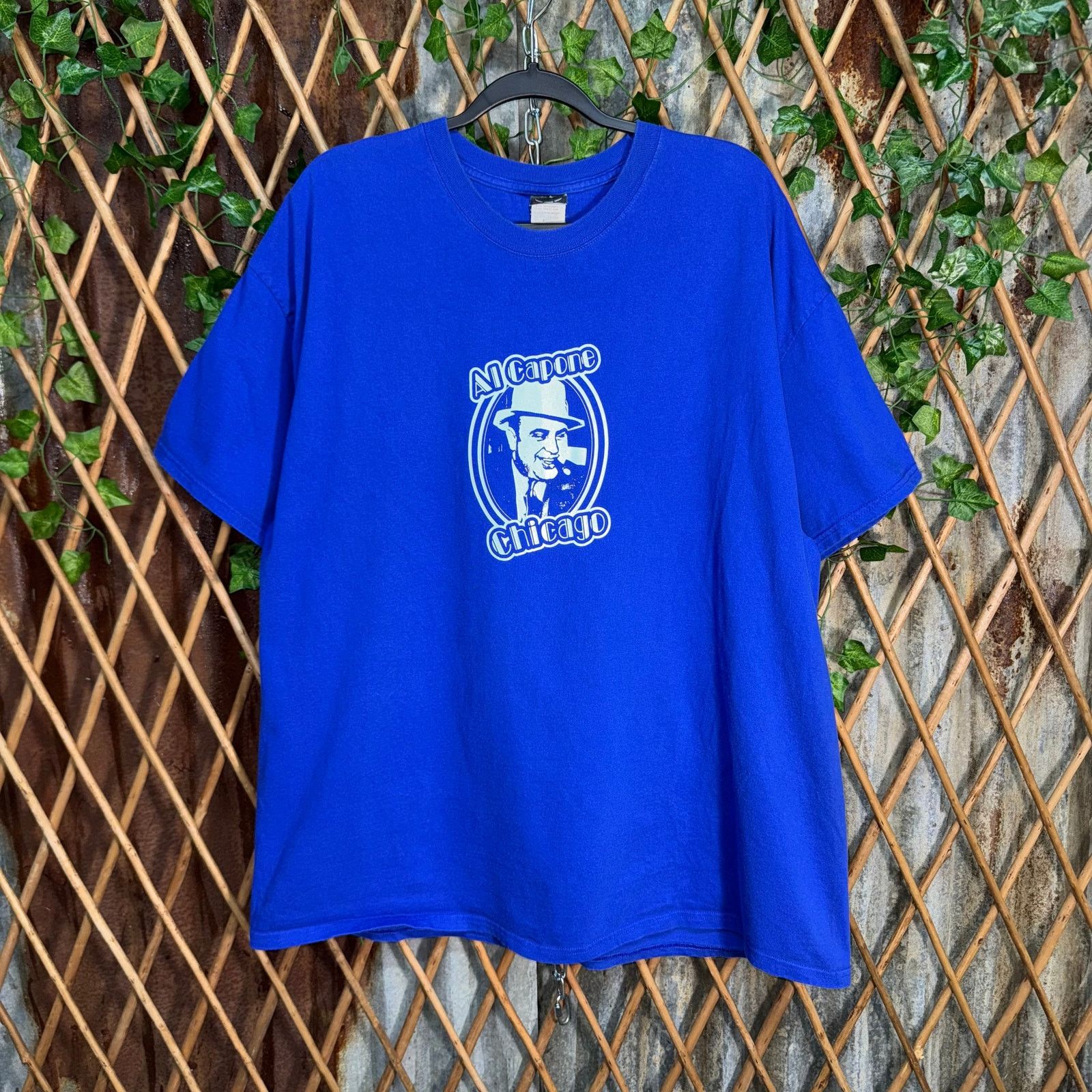 Hanes Vintage Y2K Al Capone Chicago mafia gangster 2000s t-shirt Size US XXL / EU 58 / 5 - 1 Thumbnail