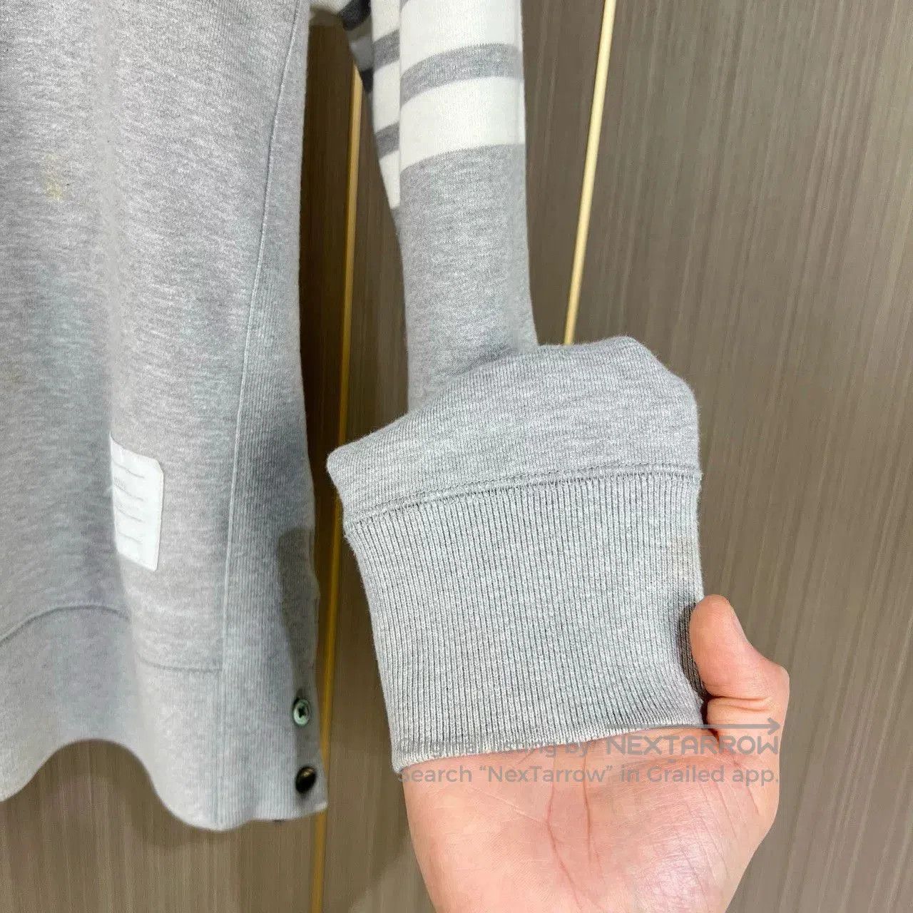 Thom Browne thom browne gray striped knit sweatshirt. Size US M / EU 48-50 / 2 - 4 Thumbnail