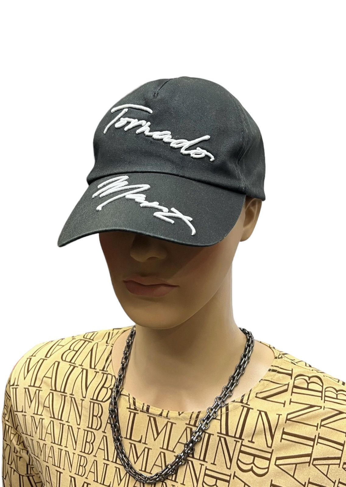 Tornado Mart VERYRARE🔥90’s TORNADO MART Bold Embroidery Spellout Dad Hat Size ONE SIZE - 1 Thumbnail