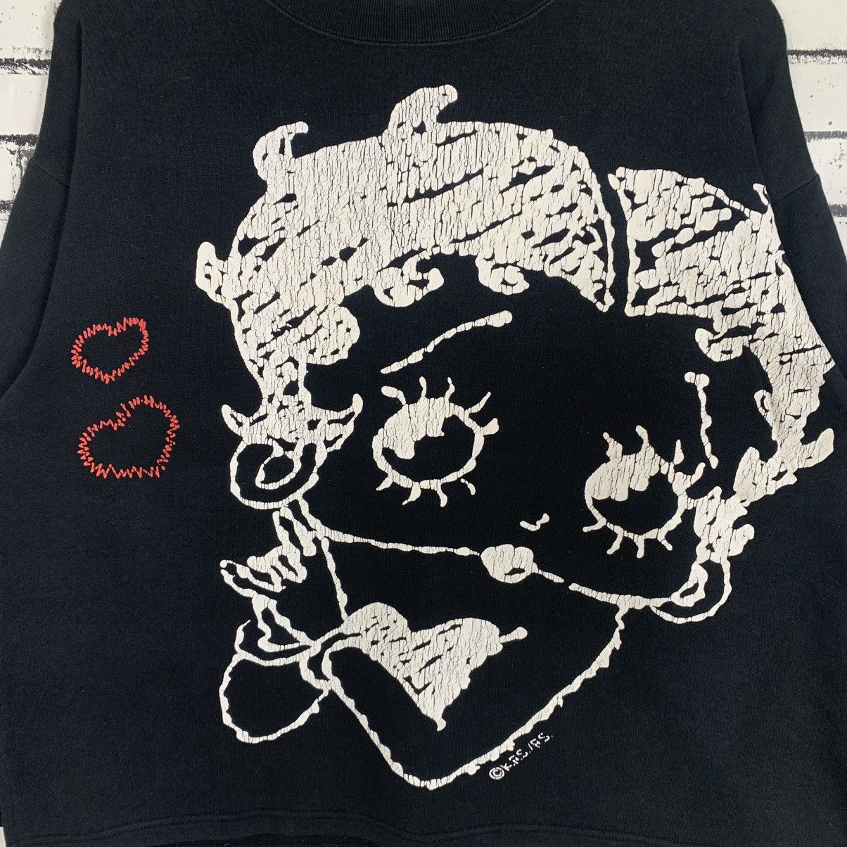 Designer × Vintage Betty Boop Big Print Longsleeve Betty Boop Sweatshirt Size L / US 10 / IT 46 - 5 Thumbnail