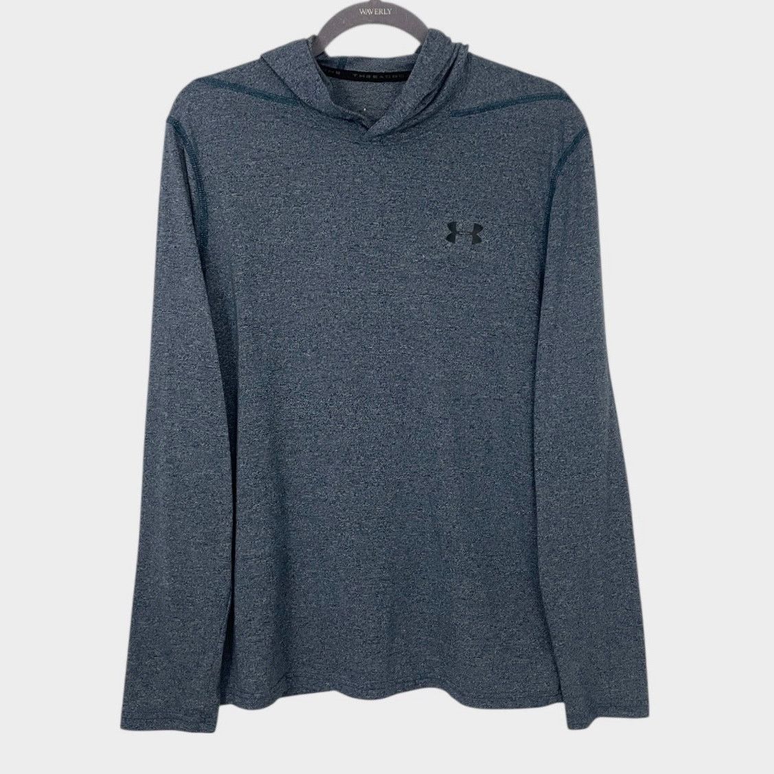 Under Armour Under Armour Mens Threadborne Blue Active Hoodie Sweatshirt Size US M / EU 48-50 / 2 - 1 Thumbnail