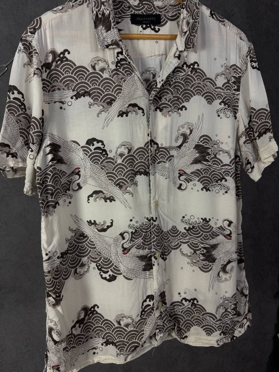Allsaints Allsaints art crazy designer hawaiian shirt Size US M / EU 48-50 / 2 - 3 Thumbnail
