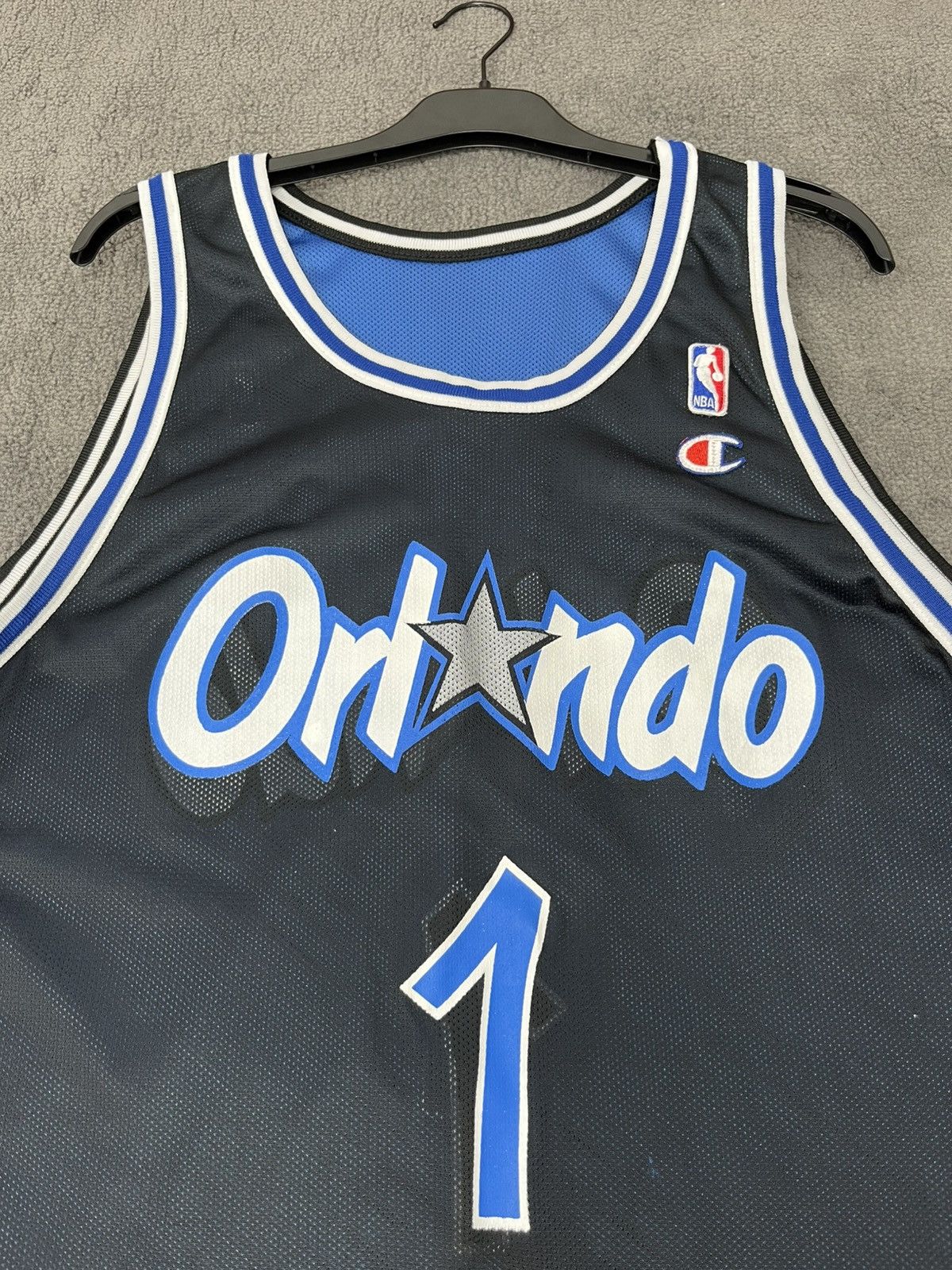 NBA NOS Vintage 90s Orlando Magic Hardaway Reversible Jersey Size US XL / EU 56 / 4 - 14 Thumbnail