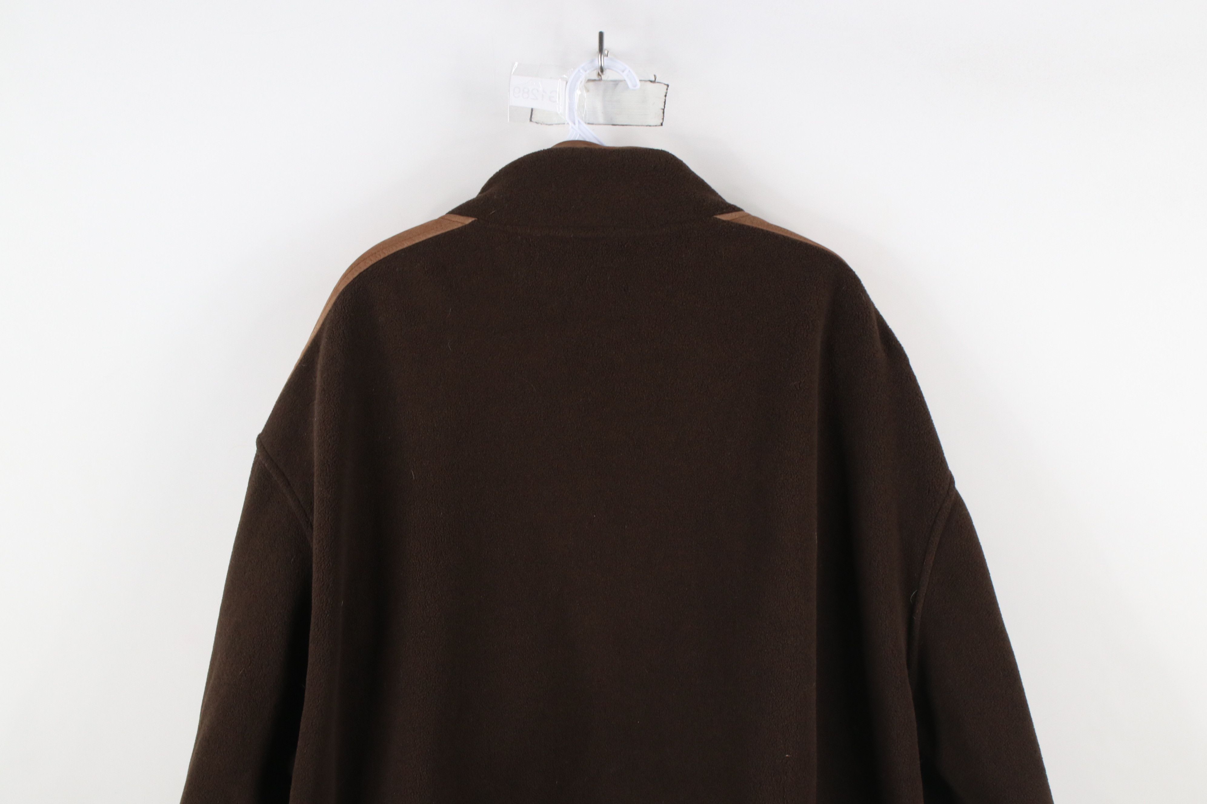Cabelas × Vintage Vintage 90s Cabelas Trim Full Zip Fleece Jacket Brown Size US XXL / EU 58 / 5 - 13 Thumbnail