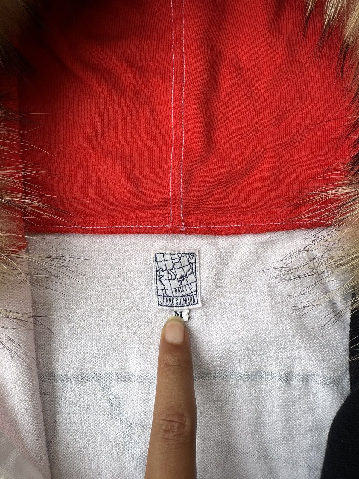 20471120 RARE COLOR BLOCK JUNKO SHIMADA FUR ZIP HOODIE Size US M / EU 48-50 / 2 - 9 Thumbnail