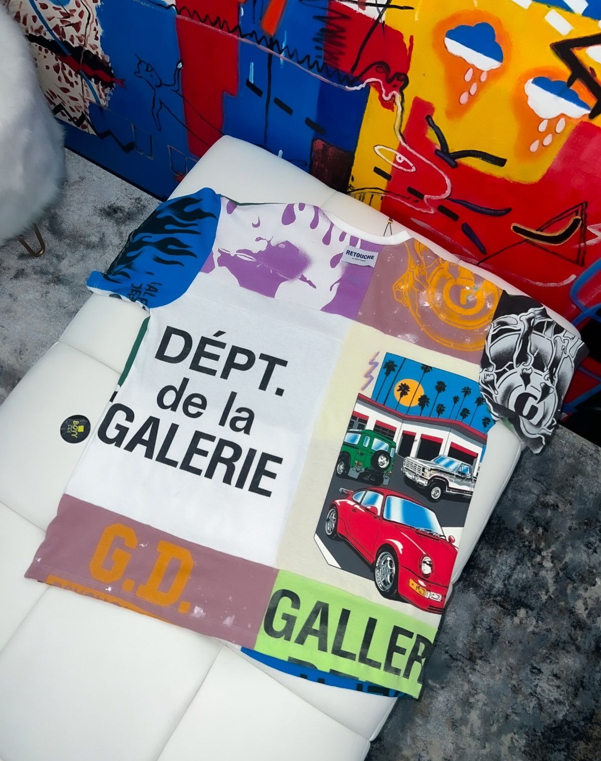 Gallery Dept. Gallery dept retouche logo t shirt Size US XL / EU 56 / 4 - 2 Thumbnail