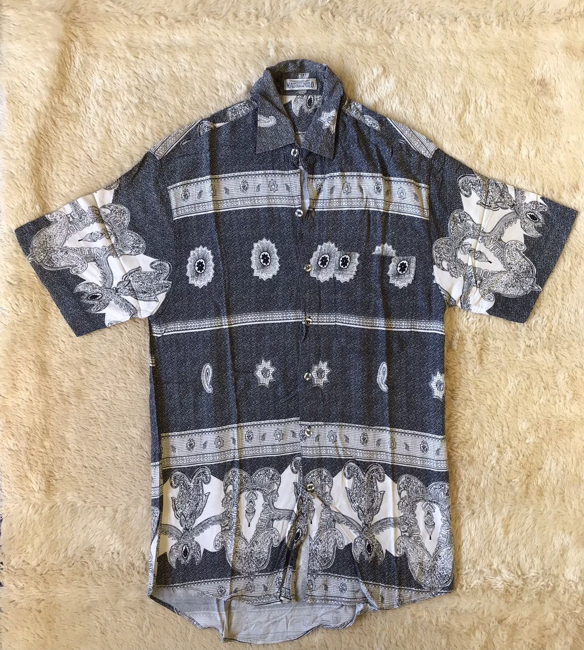 Marc O'Polo × Vintage Vintage Marcopolo Business Class Short Shirt Button Up Size US L / EU 52-54 / 3 - 1 Thumbnail