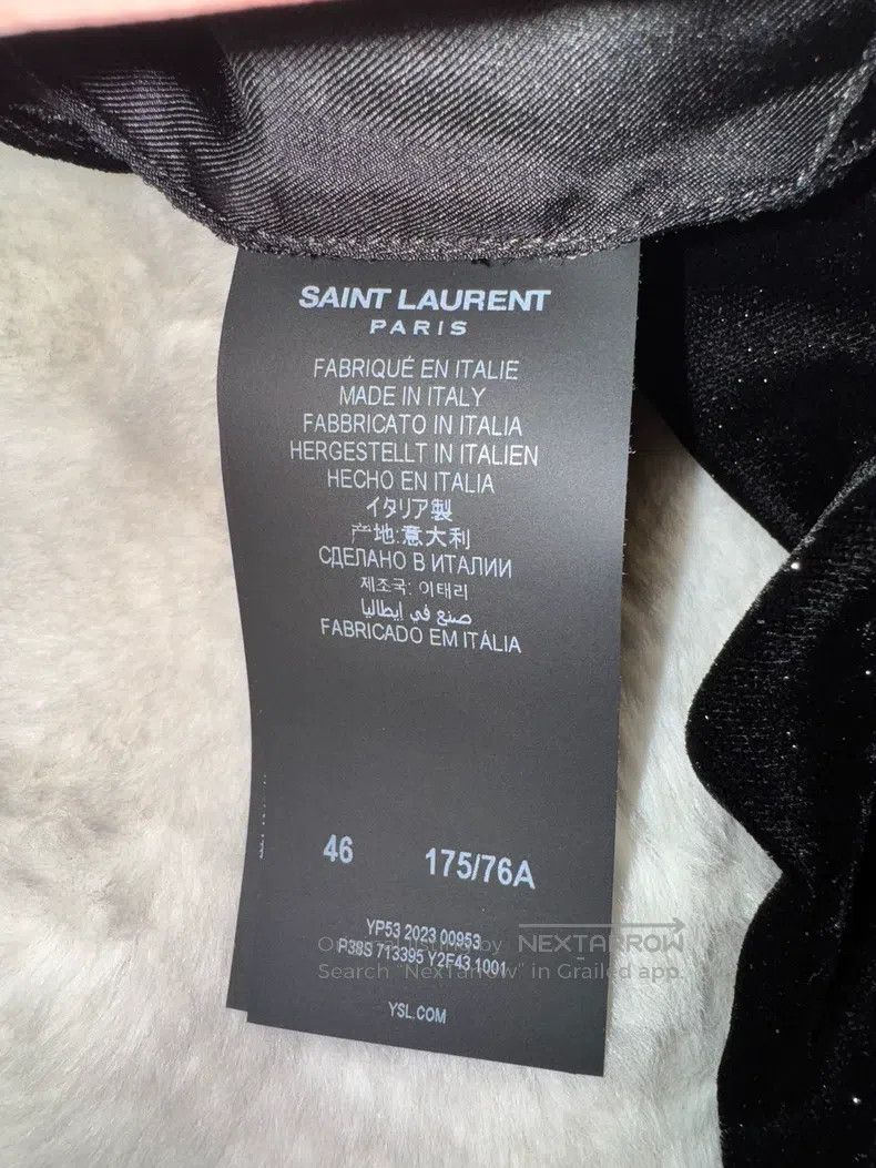 Saint Laurent Paris Saint Laurent Paris Starry Galaxy Velvet Trousers Size US 30 / EU 46 - 4 Thumbnail
