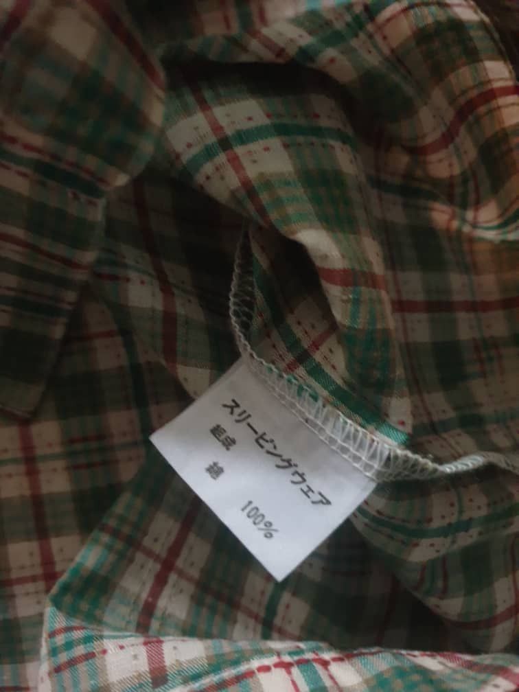 Japanese Brand Tsukinotomo checkered green Shirt Size US L / EU 52-54 / 3 - 3 Thumbnail