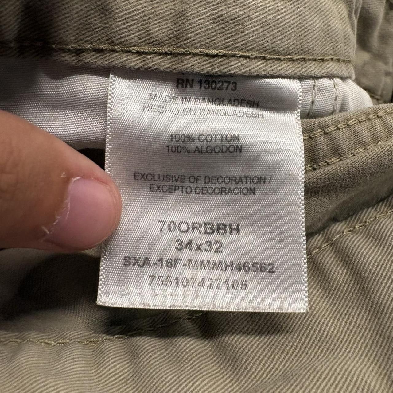 Vintage Crazy Vintage Y2K/2000s Baggy Skater Streetwear Style Khaki Cargo Pants! Size US 34 / EU 50 - 8 Thumbnail
