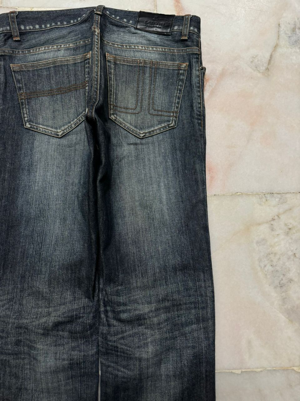 Lanvin 💥Insane💥 90s Lanvin Collection Rusty Sick Mudwash Dark Jean Size US 32 / EU 48 - 17 Thumbnail