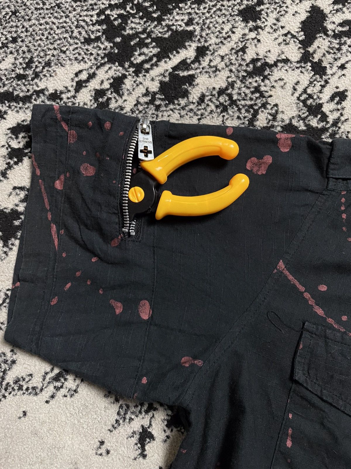 Japanese Brand × Vintage Vintage y2k bernings sho skull poem gothic punk button up Size US L / EU 52-54 / 3 - 6 Thumbnail