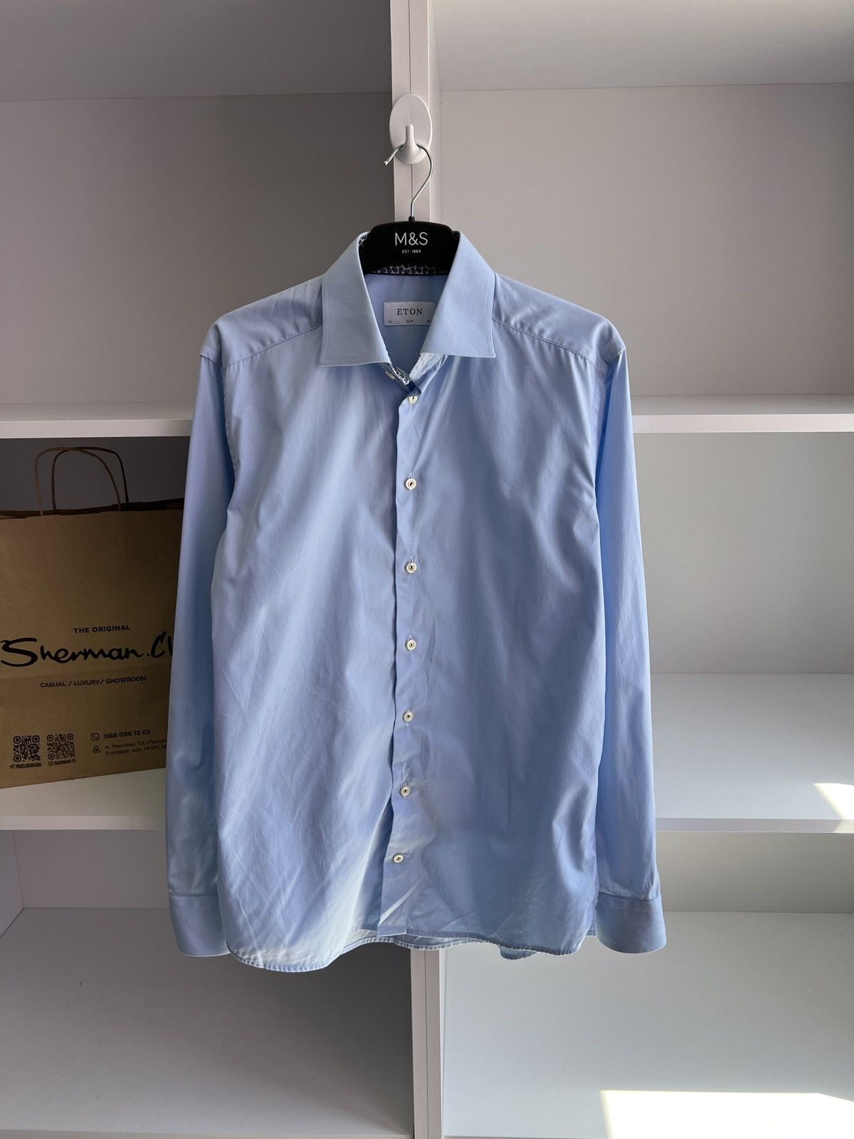 Eton × Vintage Vintage Eton Luxury Button Up Shirt Size US M / EU 48-50 / 2 - 3 Thumbnail