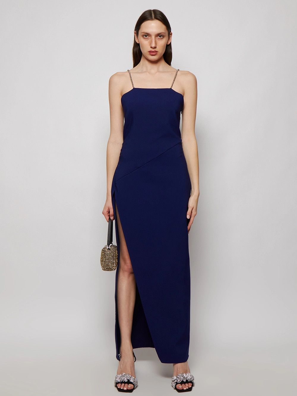 The Attico o1mle0526 Fujiko Midi Dress in Navy Size XS / US 0-2 / IT 36-38 - 2 Thumbnail