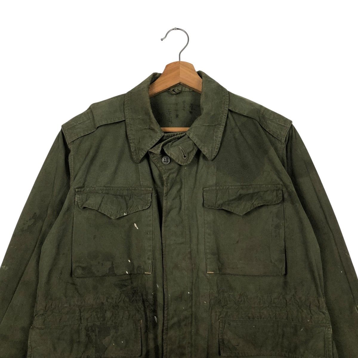 Vintage 🔥VINTAGE CHORE MILITARY JACKET CARGO MULTI POCKET WORLD WAR Size US M / EU 48-50 / 2 - 5 Thumbnail