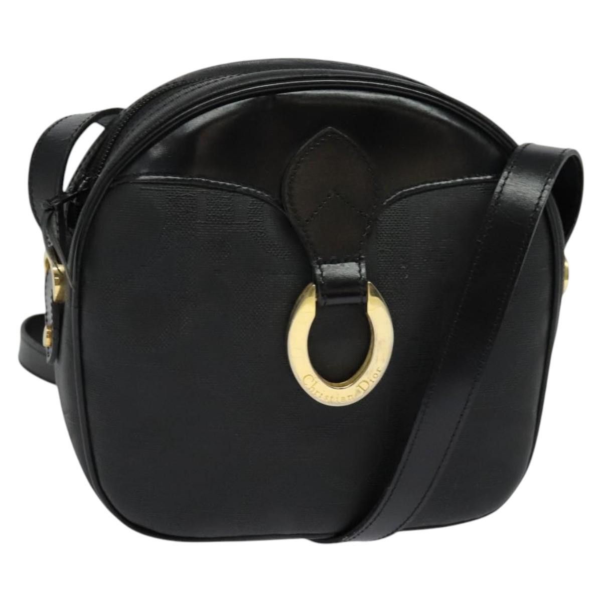 Dior DIOR Trotter Canvas Shoulder Bag Pvc Black Gold Size ONE SIZE - 1 Thumbnail