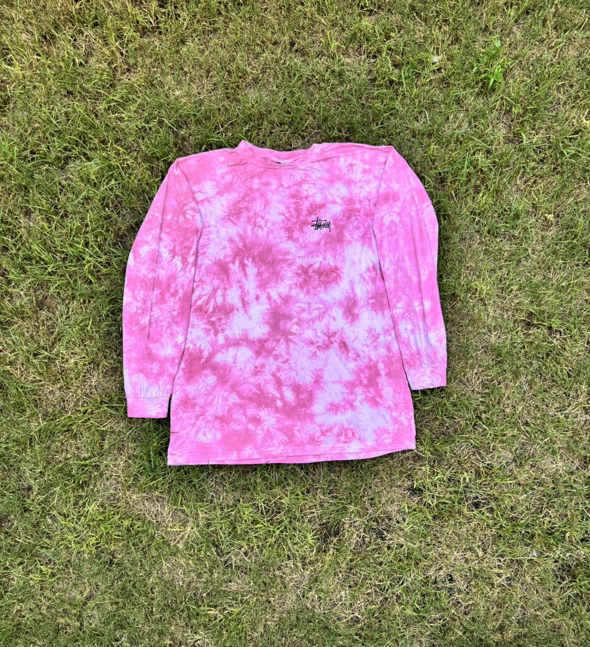 Stussy Stussy Women's Verna Tie Dye Long Sleeve in Light Pink Size US L / EU 52-54 / 3 - 2 Thumbnail