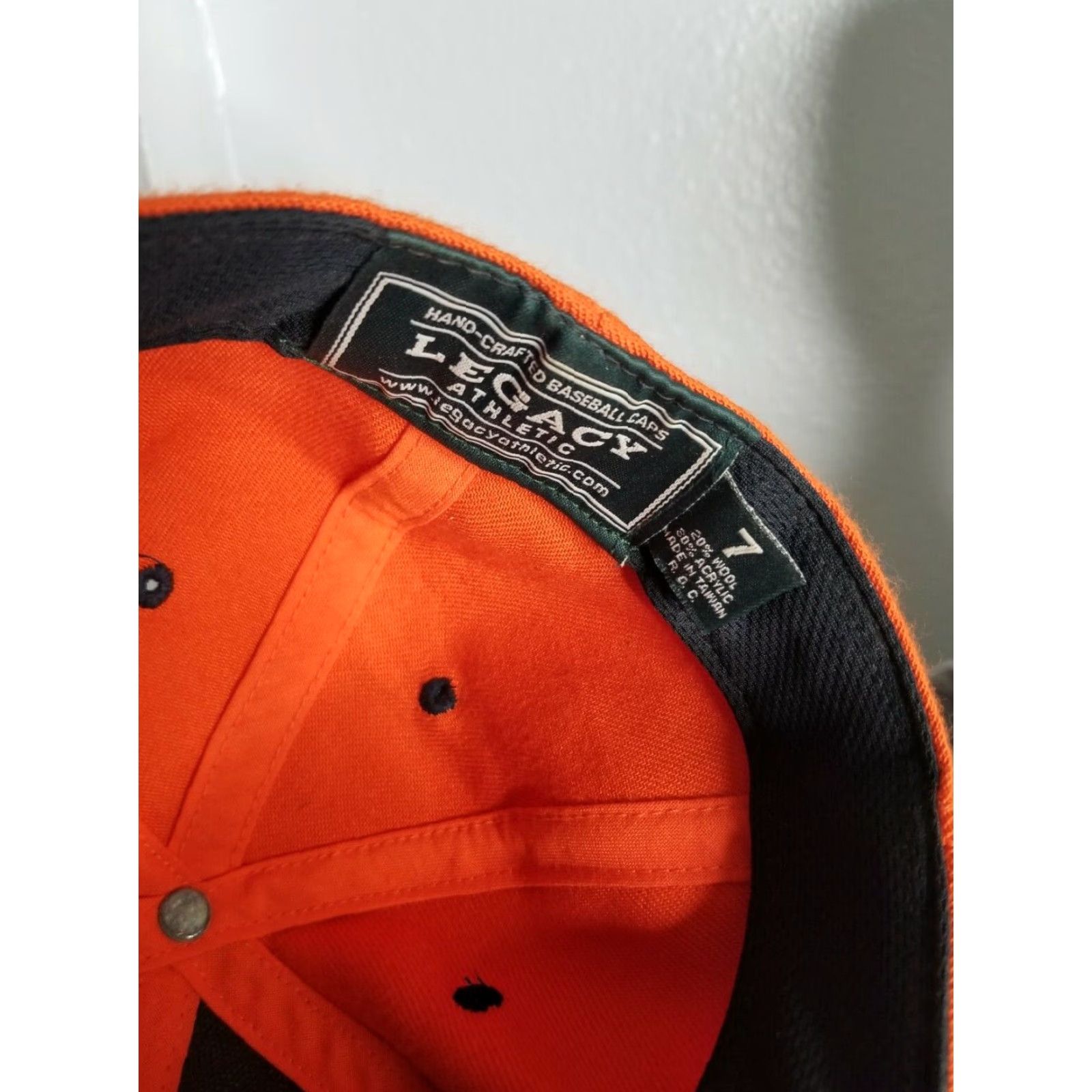 Our Legacy Legacy Hat 7 Orange Auburn University Wool Blend Fitted Baseball Cap Size ONE SIZE - 6 Thumbnail