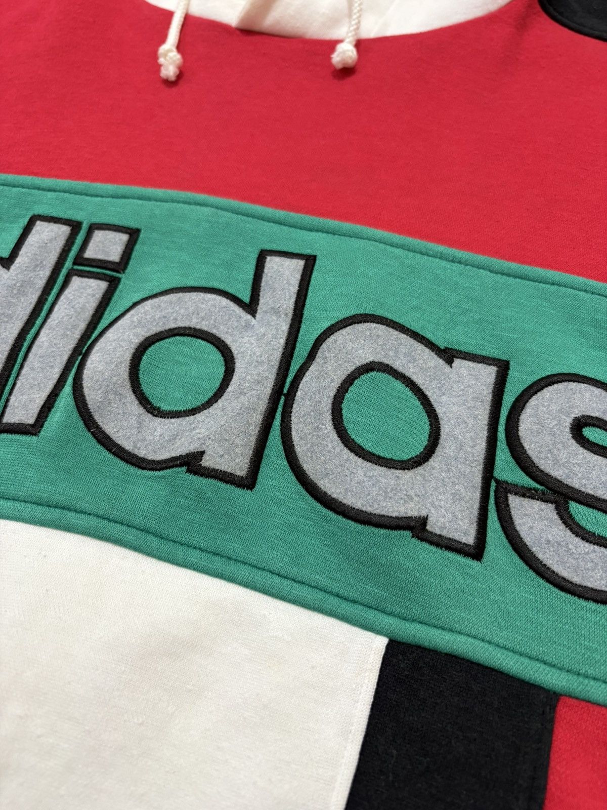 Adidas 🔥Rare Vintage 90s Adidas Descente Spellout Hoodie Big Logo Size US M / EU 48-50 / 2 - 15 Thumbnail